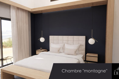Aménagement d'une chambre contemporaine.