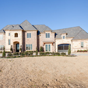 Traditional Brick & Stone with a Glamorous Interior