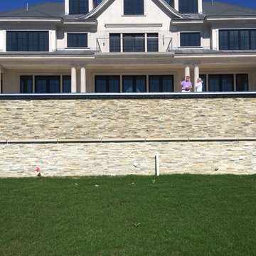 Natural Stone Retaining Wall