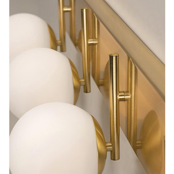 Metropolitan 30" LED Vanity, Satin Brass