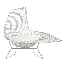 Bertoia Asymmetric Chaise With Seat Pad - Products