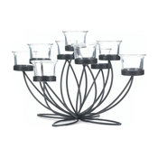 Iron Bloom Candle Centerpiece