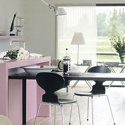 Pink Durat Kitchen with Flowers - Kitchen Countertops