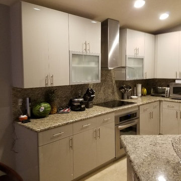 Modern Kitchen Update Done in a Finish Smoke Acrylic