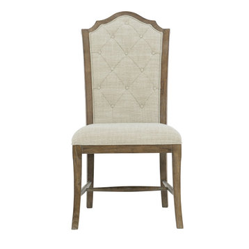 Bernhardt Rustic Patina Side Chair, Peppercorn Finish