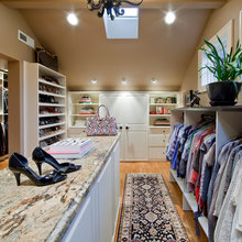 closet space upstairs ceilings