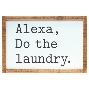 Alexa, Laundry Sign 12"L x 8"H Mdf/Wood