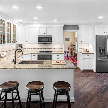 White Kitchen Remodel with Fiestaware Accents
