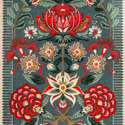 Waratah Wonderland by House Of Heras - Floor Rugs