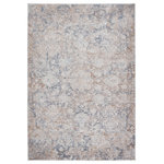 Jaipur Living - Mariam Floral Beige/ Gray Runner Rug 2'6"X10' - The Sundar collection showcases landscape-inspired abstracts that offer texture and elevated colorways to modern interiors. The Mariam area rug showcases a distressed medallion design in soothing tones of beige, tan, gray, and white. The durable yet soft polypropylene and polyester shrink creates a high-low pile that is easy to care for and clean. The livable construction of this rug complements any high-traffic area in the home, including bedrooms, living spaces, or hallways.