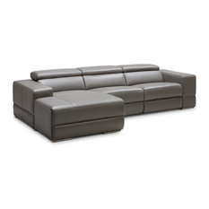 Purchase Divani Casa Hilgard Modern Dark Gray Leather Sectional ... Purchase Divani Casa Hilgard Modern Dark Gray Leather Sectional ...