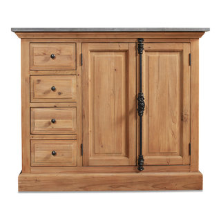 The Eloise Bathroom Vanity, Rustic Almond, 72, Double Sink, Freestanding