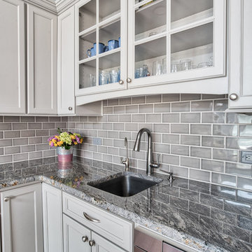 Wet Bar and prep area in Repose Gray