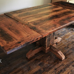 Reclaimed Wood (Rectangular) Pedestal Tables - Products