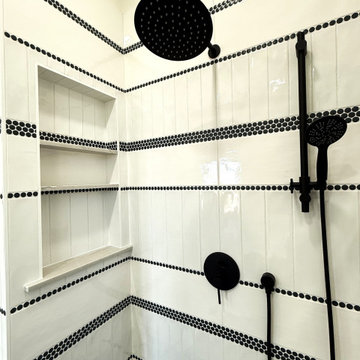 Wallin Project: Amy's bathroom before and after