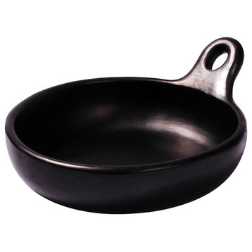 Ancient Cookware, Clay Chamba Saute Pan, 12x14x2.5