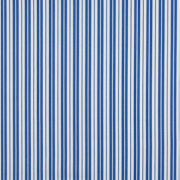 Blue, Ticking Stripe Indoor Outdoor Marine Acrylic Upholstery Fabric By The Yard