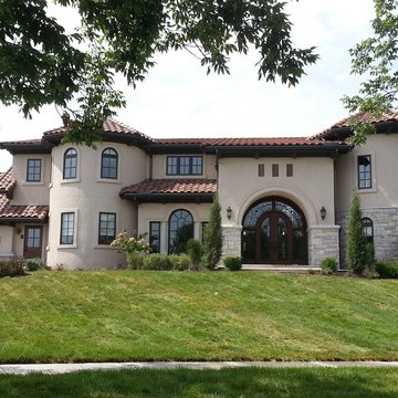 Mediterranean Style House - Front Elevation