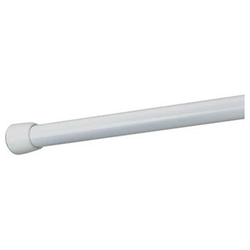 InterDesign® 78572 Cameo Shower Curtain Tension Rod, White, 43"-75"