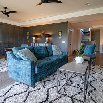 Dawsonville Prairie-Style Craftsman Basement Office Suite