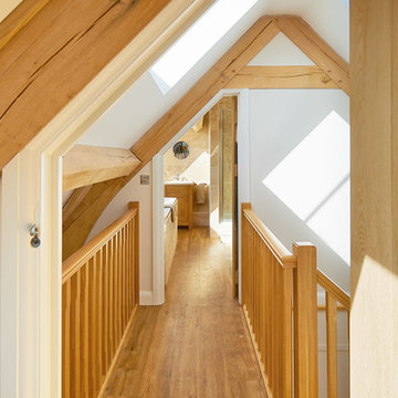 An oak frame village-style home in Staffordshire