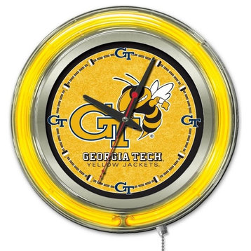 Georgia Tech Neon Clock