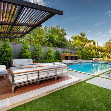 Preston Hollow Modern Pool + Outdoor Living