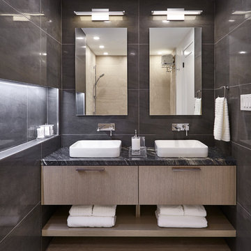 Rich Grey Tones in a Modern Condo