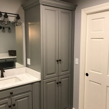 Distressed Gray Painted Vanity