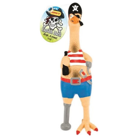 Ruffin&#039; It 80528-1 Captain Jack Chicken Dog Toy, Small