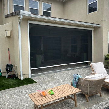 Motorized California Room Patio Screen & Shade Installed Orange County