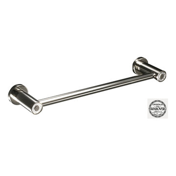 Muse diamond towel bar. Polished chrome.