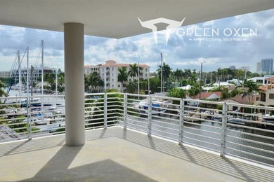 This is an example of a large modern home in Miami.
