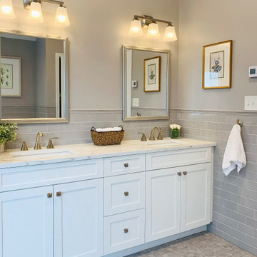 Classic Contemporary Master Bathroom (Coopersburg)
