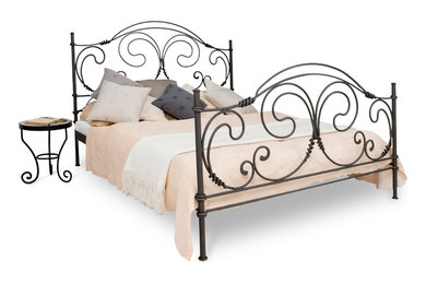Bianca wrought iron bed