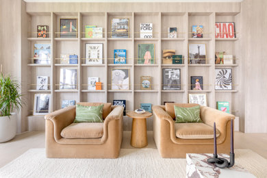 Trendy living room photo in Miami