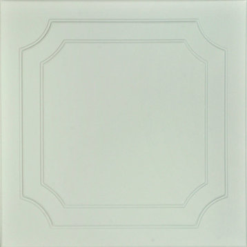 The Virginian, Styrofoam Ceiling Tile, 20"x20", #R08, Hancok Green
