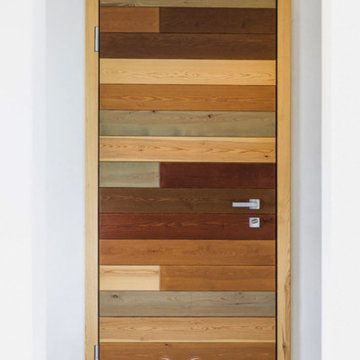 Swing Armored Door with Solid Wood Covering