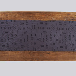 Abstract Embroidered Voile Table Runner - Table Runners