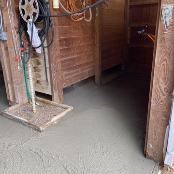 White Lake Radiant Floor Concrete for Barn