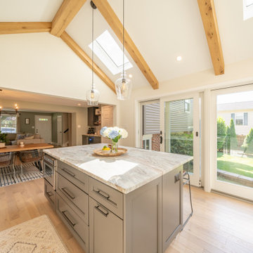 Open-Concept Kitchen Addition with Vaulted Ceiling: West Chester, PA
