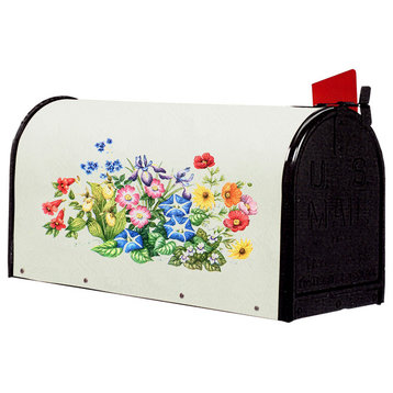 Bacova Fiberglass Wrapped Mailbox, Wildflowers