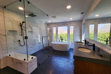 Modern Bathroom with Structural repairs