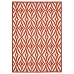 Nourison - Waverly Sun N' Shade Indoor Outdoor Area Rug, Campari, 5' X 8' - Sun n' Shade Collection by Waverly offers a fresh perspective on indoor/outdoor rugs. The exciting color palettes and myriad of designs combine Waverly's keen sense of today's style in a timeless fashion. These versatile rugs are beautiful to look at, soft to walk on, easy to clean and can withstand almost all outdoor conditions. Indoor or Outdoor Uses. Easy Clean: Just Rinse with a Hose