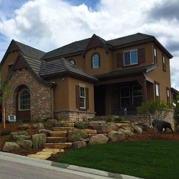New Home Landscape in Castle Pines, Colorado