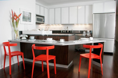 Example of a kitchen design in New York