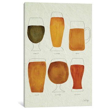 "Beer" Print by Cat Coquillette, 18"x12"x1.5"