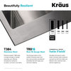 Kraus KHT302-33 Standart Pro 33" Drop In Double Basin Kitchen - Stainless Steel