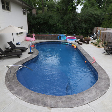 Flatback Kidney Build - Vinyl Liner Inground Pool