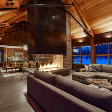 DeFries Modern Rustic Great Room Addition, Pool, Landscape, Hardscape D